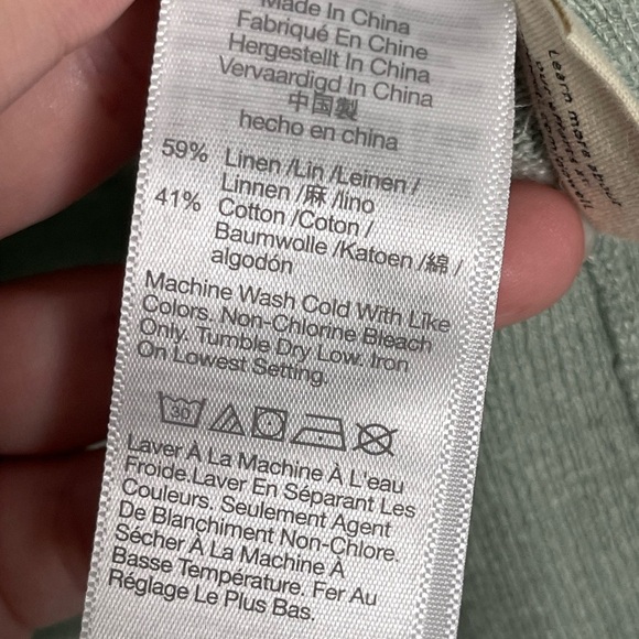 Madewell | Marlton Striped Linen Blend Cardigan Sweater Button Details Beachy - Picture 4 of 8